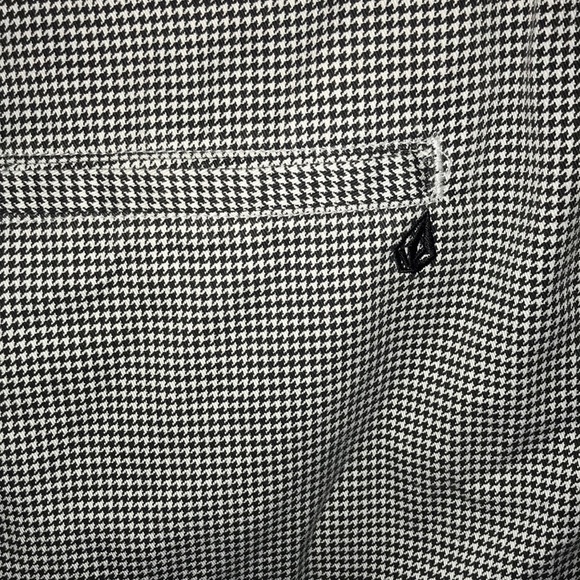 Zip down black and white mini skirt - Picture 3 of 4